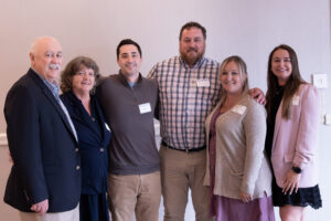 Spaulding staff Gary, Mary, Nick, Garrett, Amanda and Courtney pose for photo