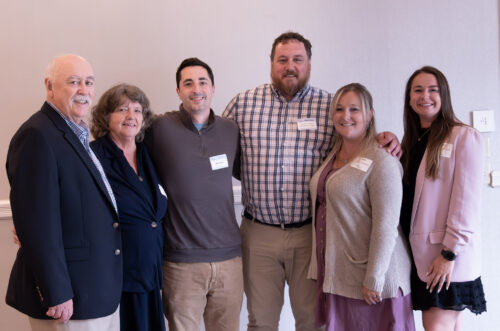240624-Gary-Mary-Nick-Garrett-Amamda-Courtney-A Spaulding staff Gary, Mary, Nick, Garrett, Amanda and Courtney pose for photo